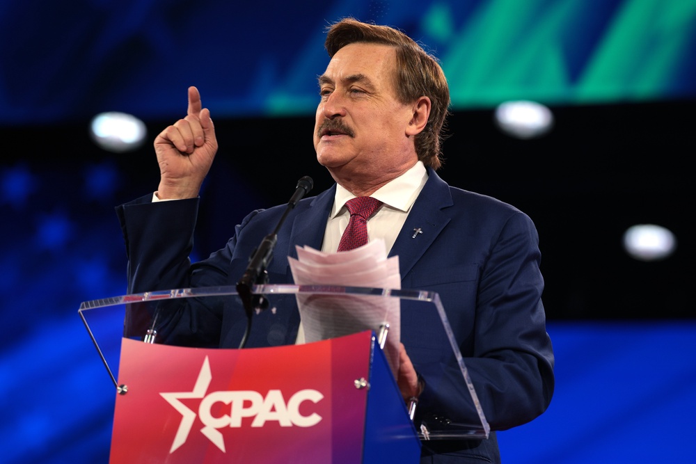 Election conspiracy theorist and MyPillow founder Mike Lindell says his company lost tens of millions of dollars in the aftermath of the 2020 election (Getty)