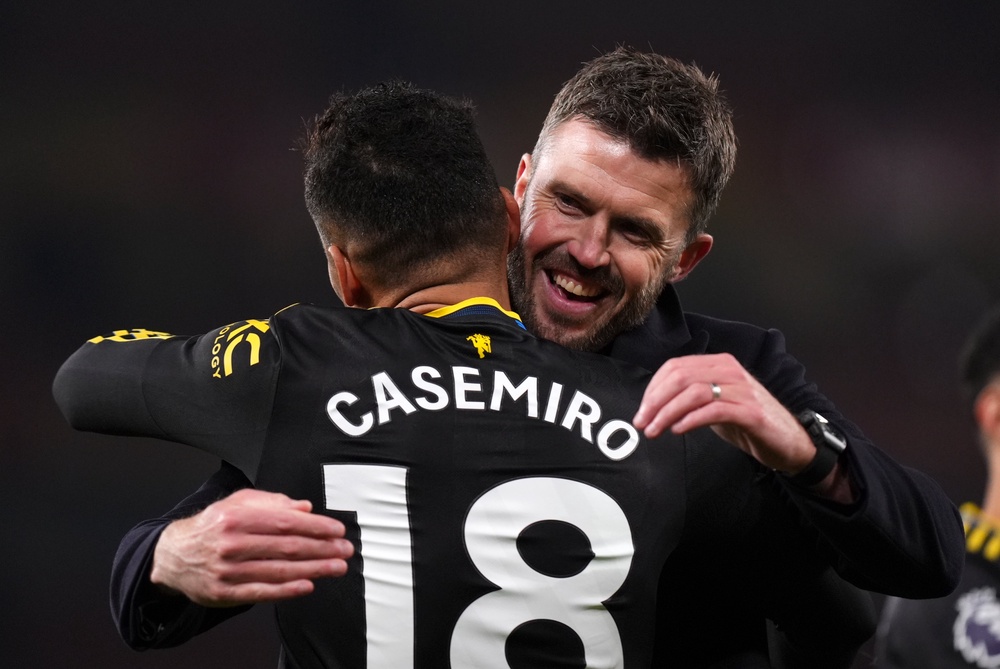 Michael Carrick has been a big fan of Casemiro (Mike Egerton/PA) (PA Wire)
