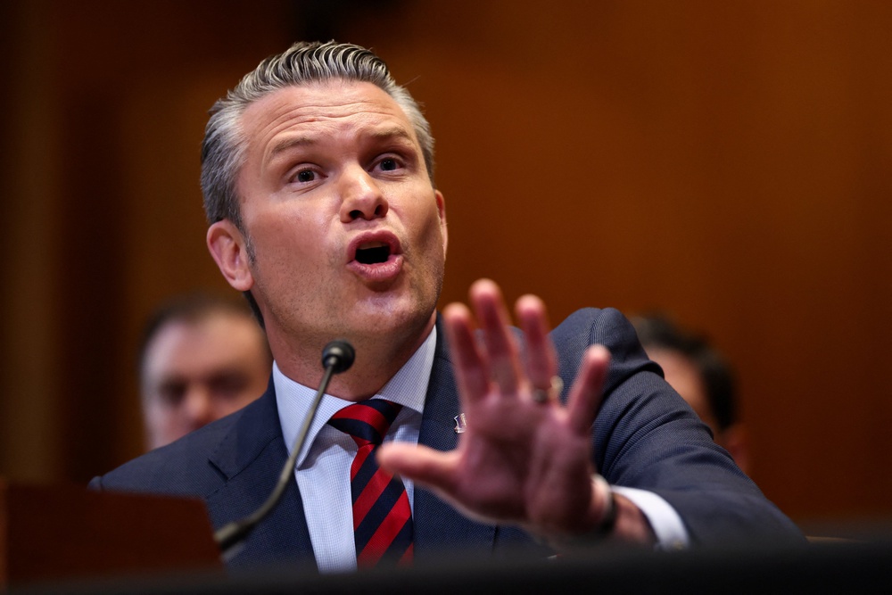 Defense Secretary Pete Hegseth has repeatedly declared victory while admonishing lawmakers and members of the press who have questioned or doubted American success in Iran (REUTERS)