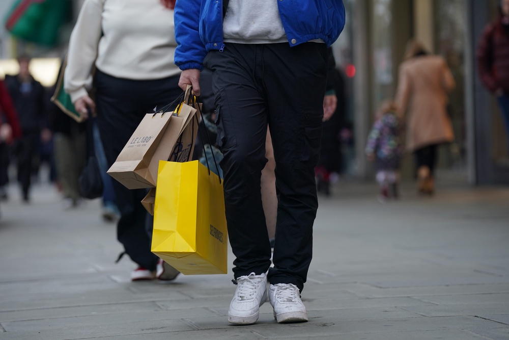 The Office for National Statistics (ONS) said the total volume of retail sales, which measures the quantity bought, fell by 1.3 per cent in April (PA Archive)