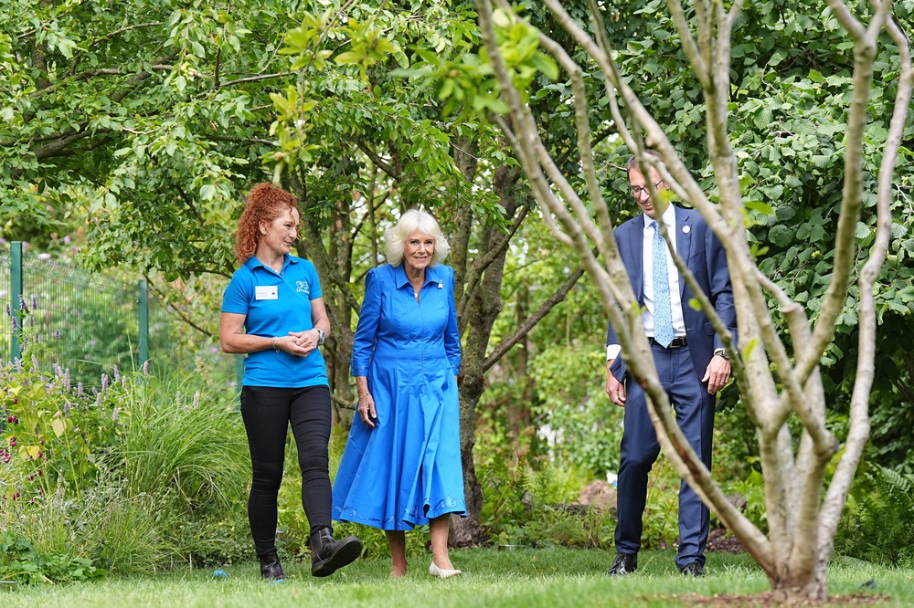 The Queen officially opened the relocated garden at Battersea in July 2025 (Aaron Chown/PA) (PA Archive)