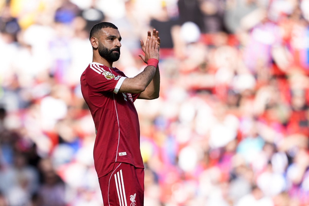 Image from: Mohamed Salah in tears at Anfield farewell as Liverpool clinch Champions League - latest