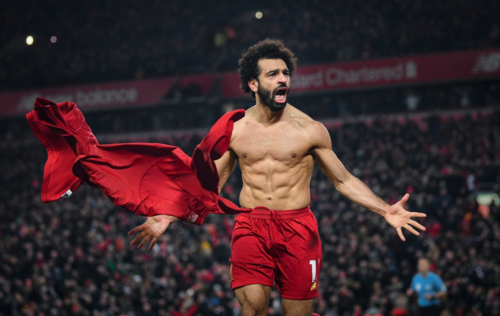 Salah's goal against Man United went a long way to sealing the Premier League title (Getty)