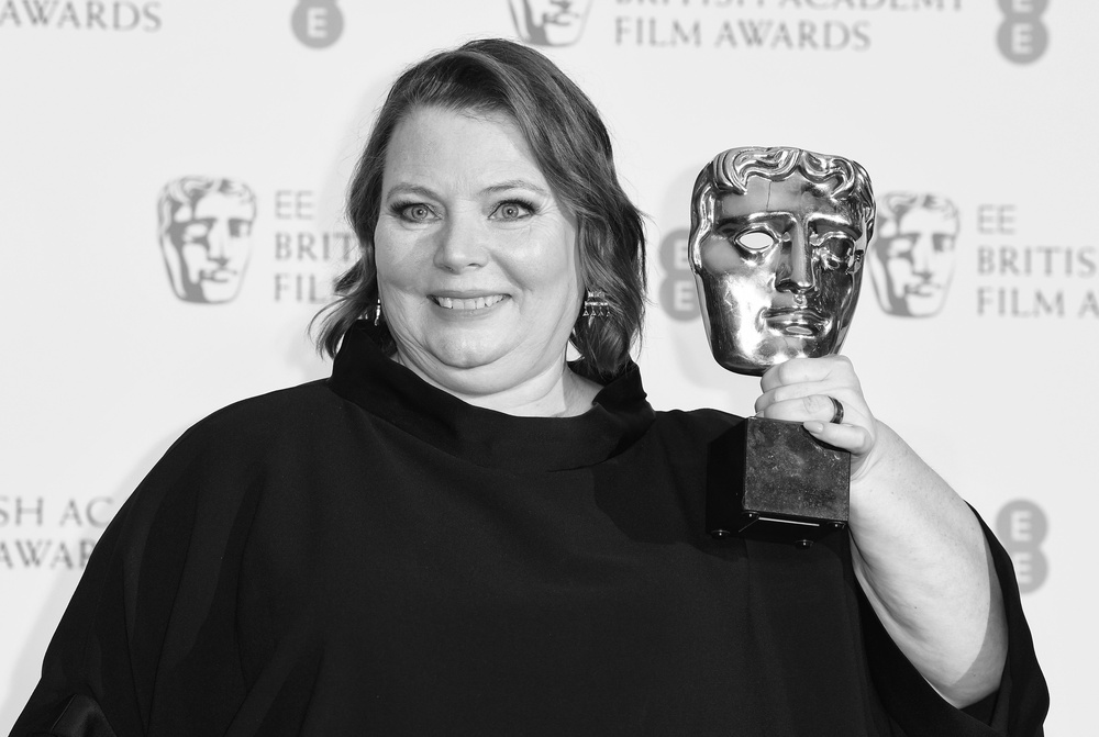 Scanlan holds her Best Actress Bafta for 'After Love' (Getty)