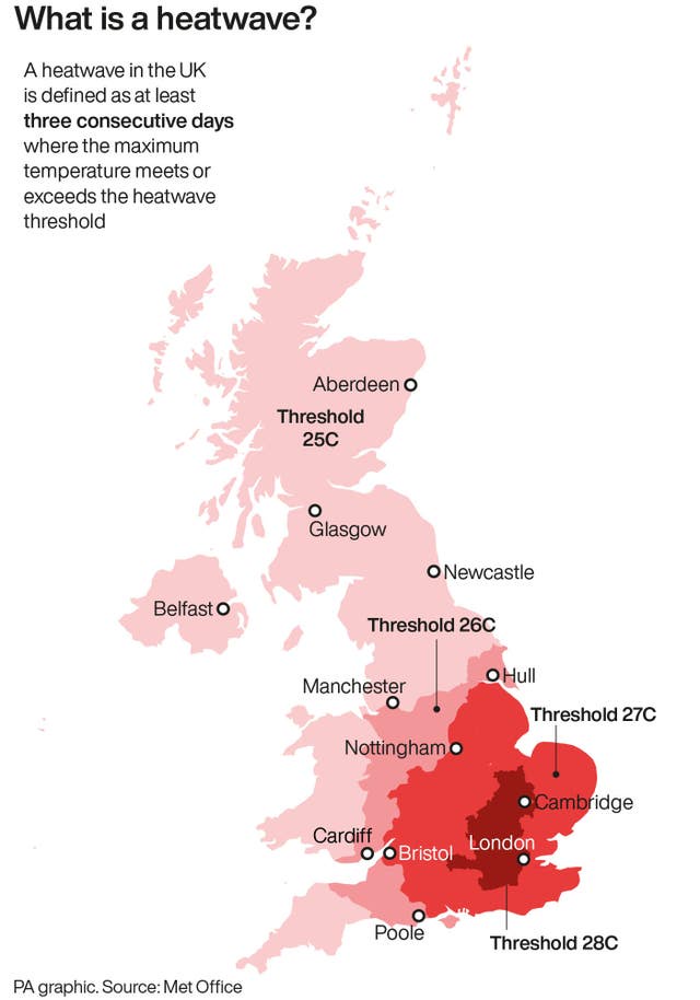 Image from: UK set for record hot May day with parts of country hotter than Barbados
