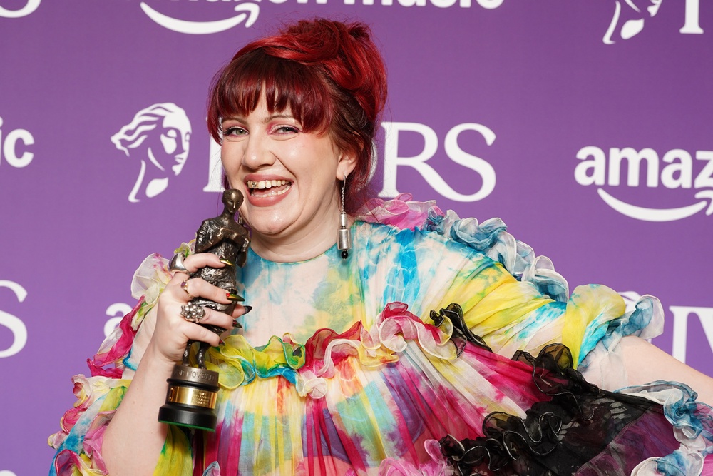 CMAT with her Ivor Novello award for Best Album (PA)