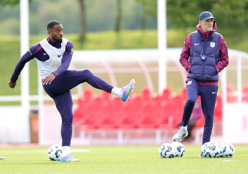 Toney in England training with Tuchel (Getty)