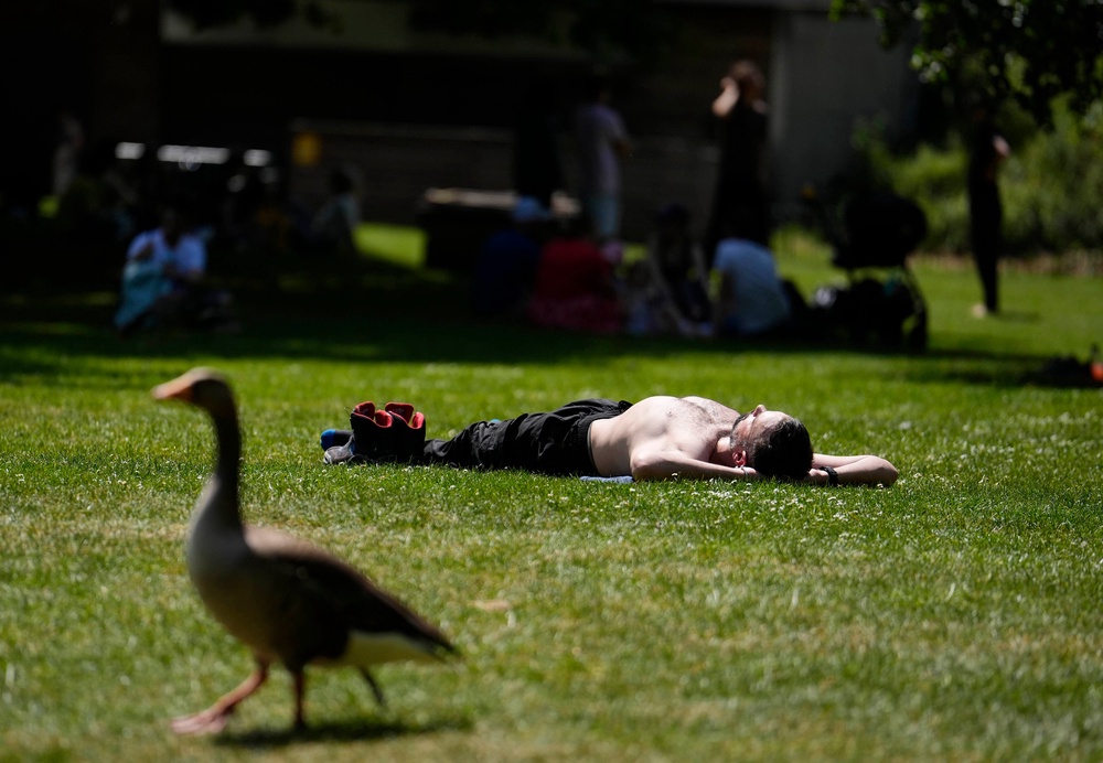 Spring was the hottest on record in England and Wales (PA)