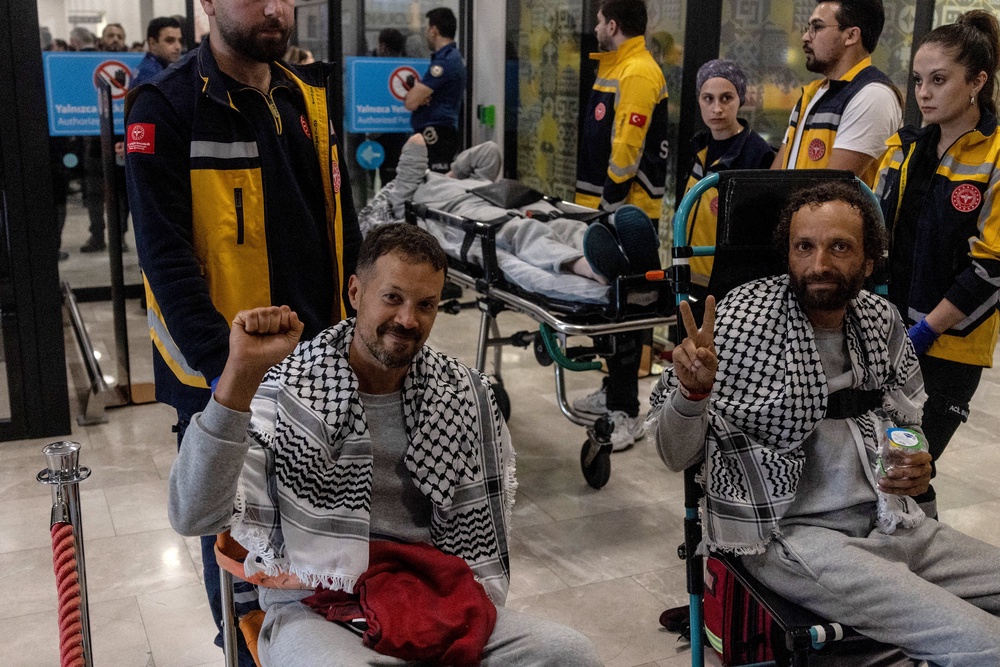 A number of activists say they suffered injuries and some as said to have required medical treatment (Getty)