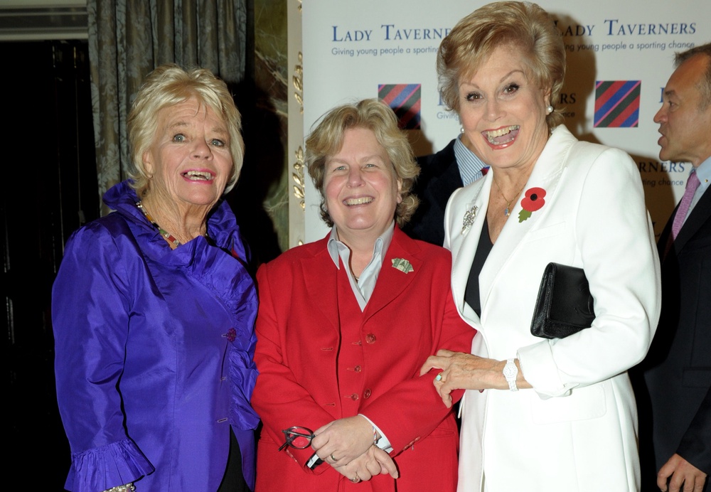 President Emeritus Judith Chalmers (left), Sandi Toksvig and Angela Rippon (right) pose during another tribute lunch hosted by The Lady Taverners (Anthony Devlin/PA) (PA Archive)