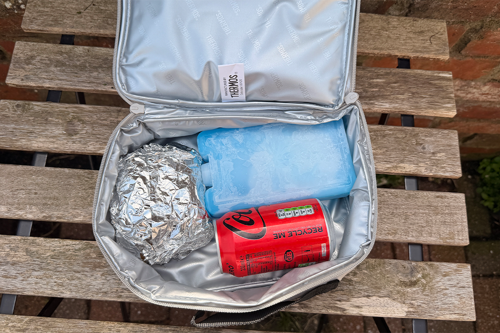 The bag was easy to clean after using it to carry lunch (Rachael Penn/The Independent)