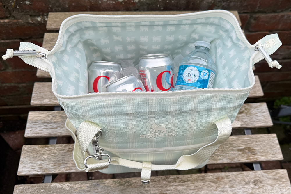 A padded hand strap and longer over-the-shoulder strap make this a nice bag to carry (Rachael Penn/The Independent)