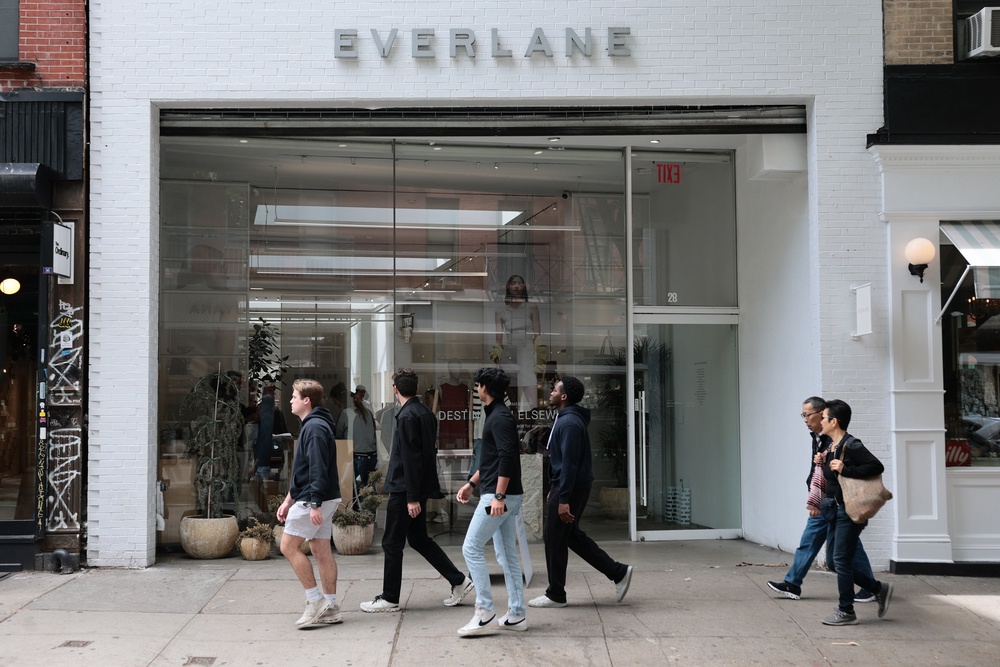 The takeover bid arrives at a time when Everlane is struggling amid declining sales and mounting debt (Michael M. Santiago/Getty Images)