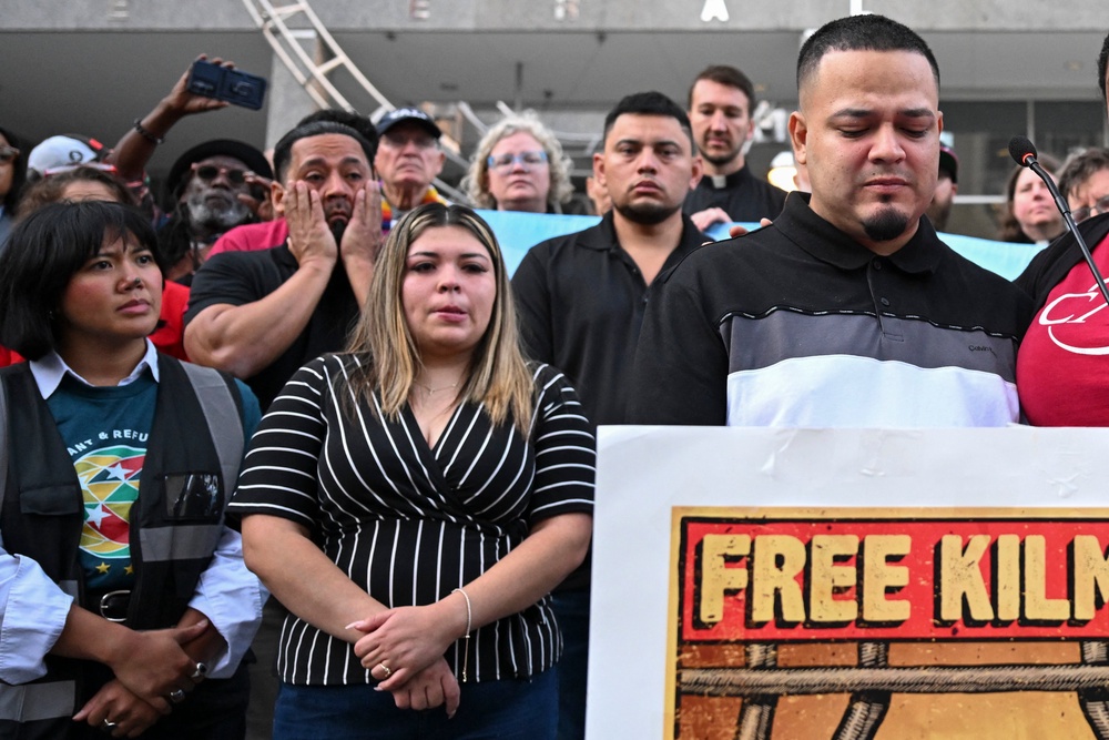 Last week, a federal judge has dismissed a criminal case against Kilmar Abrego Garcia, who accused the administration of targeting him as part of a smear campaign after he challenged his wrongful deportation to El Salvador (AFP/Getty)