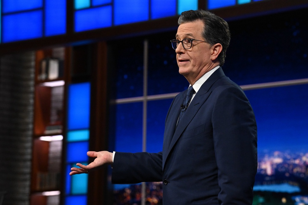 Colbert has been a sharp critic of the Trump administration, and observers allege the end of his show was a casualty to a Trump-friendly overhaul at CBS’s parent company (Scott Kowalchyk /CBS)