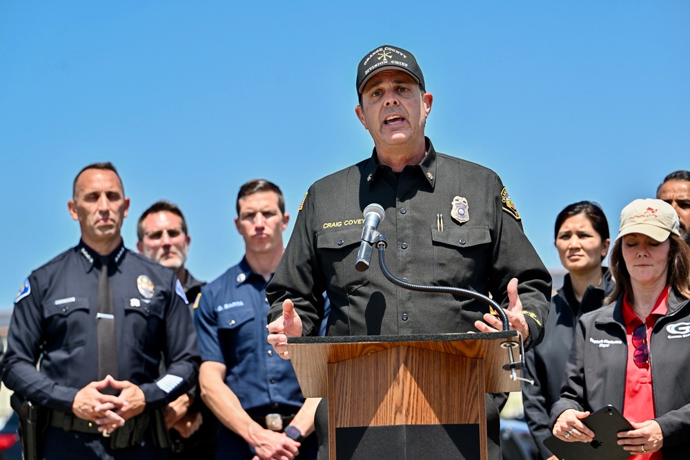 First responders are trying to cool the compromised tank, but officials nonetheless expect it to explode or spill thousands of gallons of chemicals (AP)