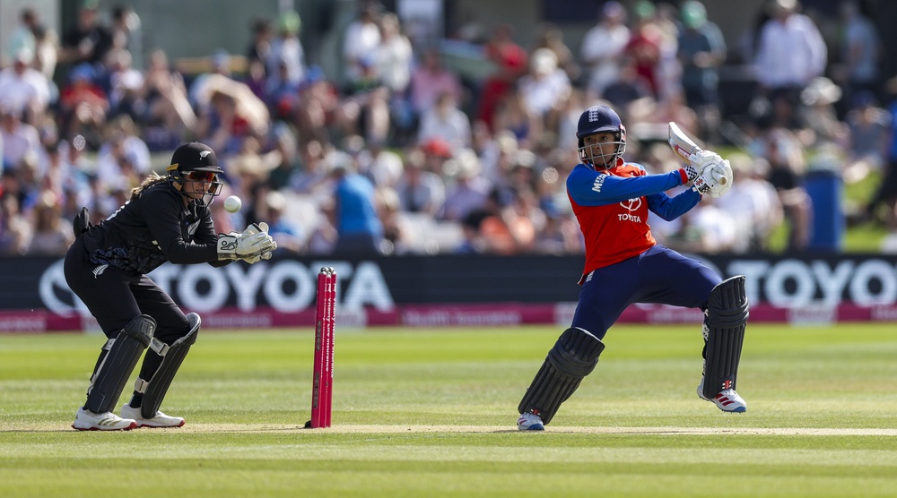 England opener Sophia Dunkley had made a positive start to the powerplay (Steven Paston/PA) (PA Wire)