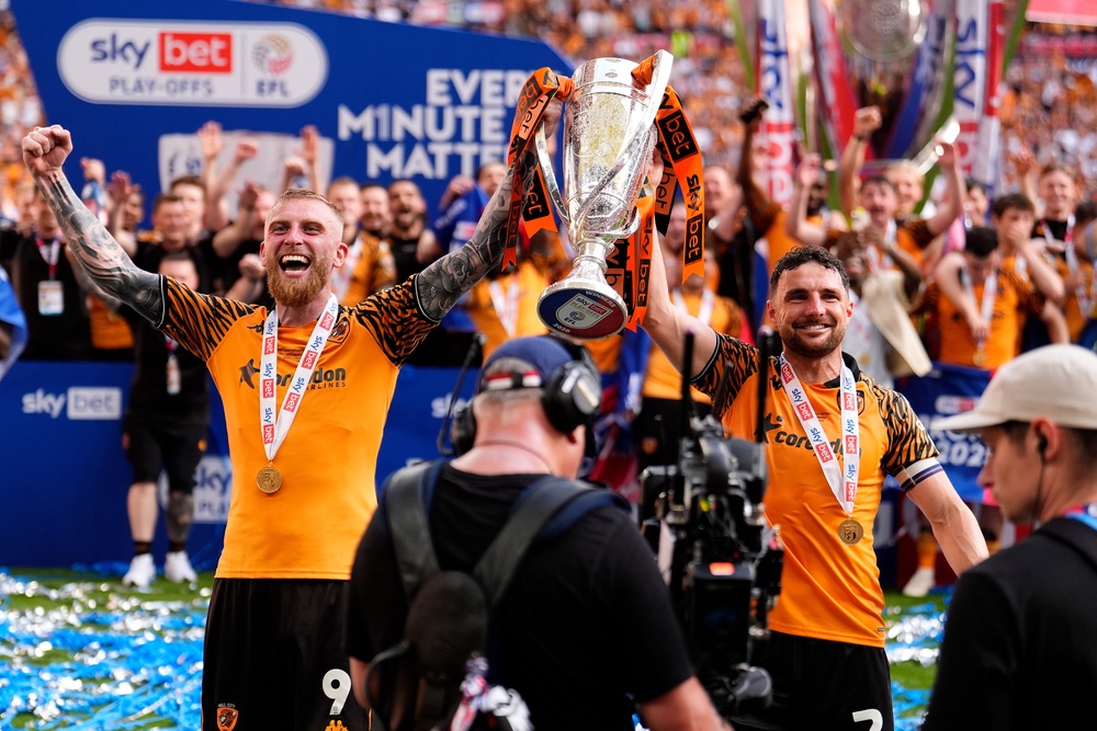 Hull City are back in the Premier League just two seasons after finishing 21st in the Championship (PA)