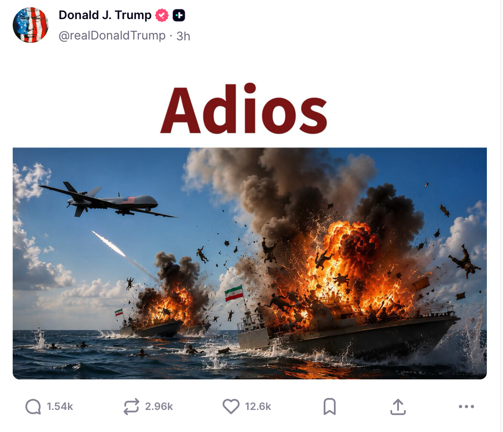 Image from: Iran-US war latest: Trump demands more countries sign peace agreements with Israel as part of Tehran deal