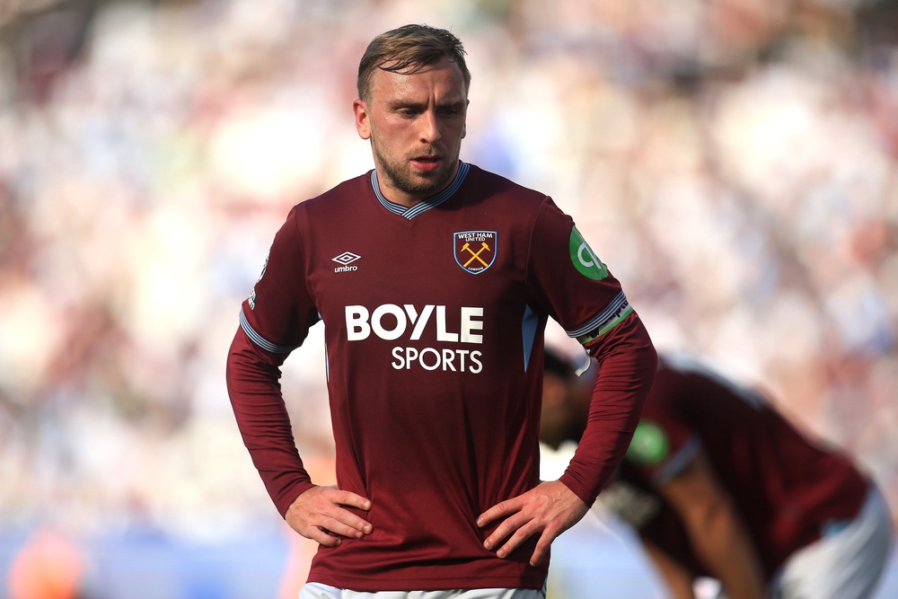 West Ham's Jarrod Bowen remains under contract for next season despite relegation to the Championship (PA)