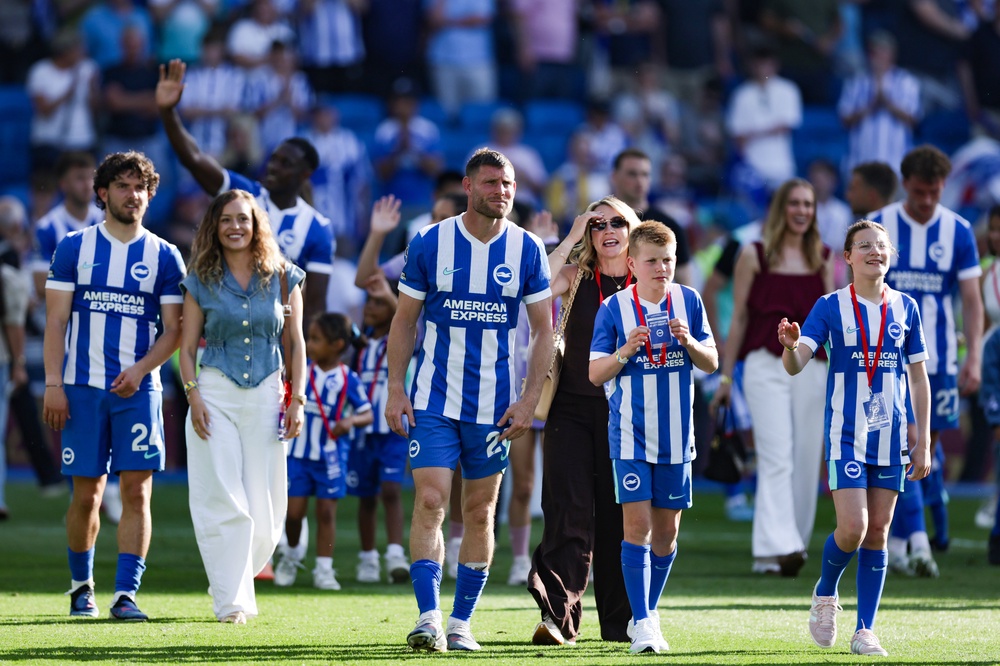 Brighton and Hove Albion's James Milner after the Premier League match at the American Express Stadium (PA)