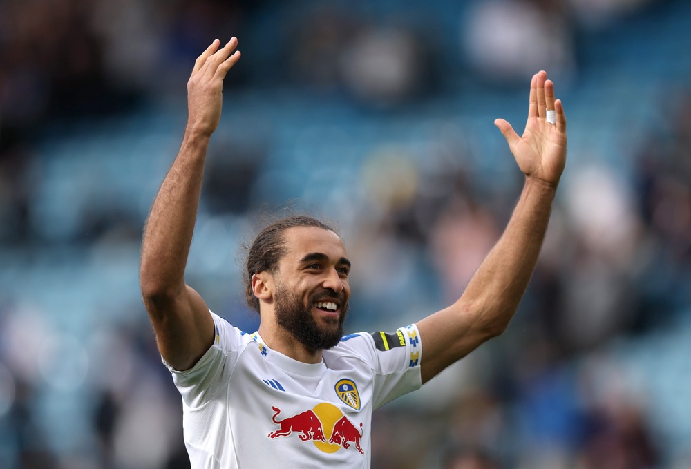 Dominic Calvert-Lewin of Leeds United celebrates victory against Brighton & Hove Albion (Getty)
