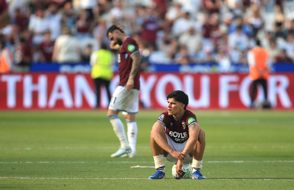 West Ham are heading for the Championship (Peter Tarry/PA) (PA Wire)