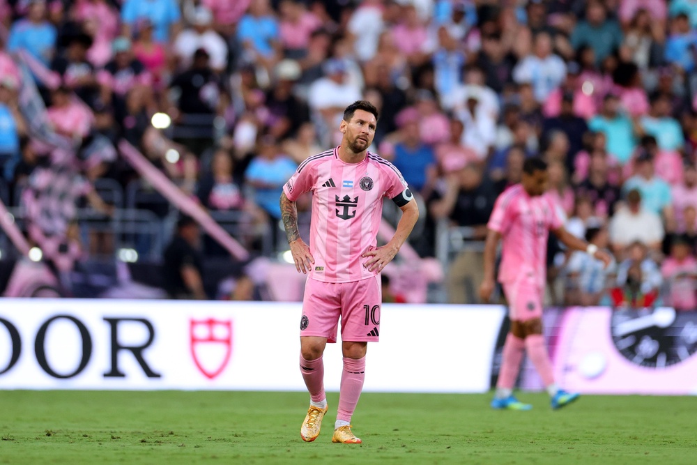 Lionel Messi’s World Cup could be in doubt after suffering a hamstring injury (Getty)