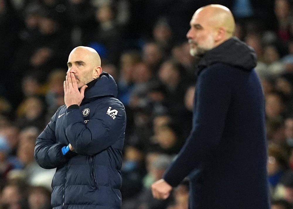 Enzo Maresca (left) has been tipped to succeed Guardiola (right) (Martin Rickett/PA) (PA Wire)