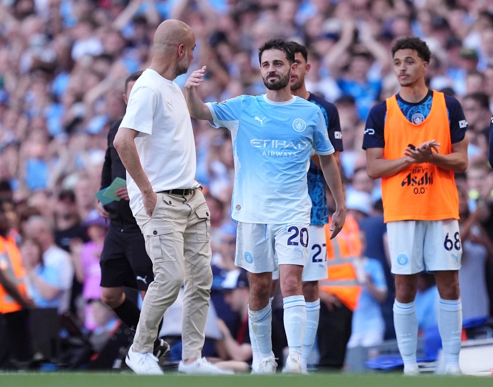 Silva was substituted during the second half (Martin Rickett/PA) (PA Wire)
