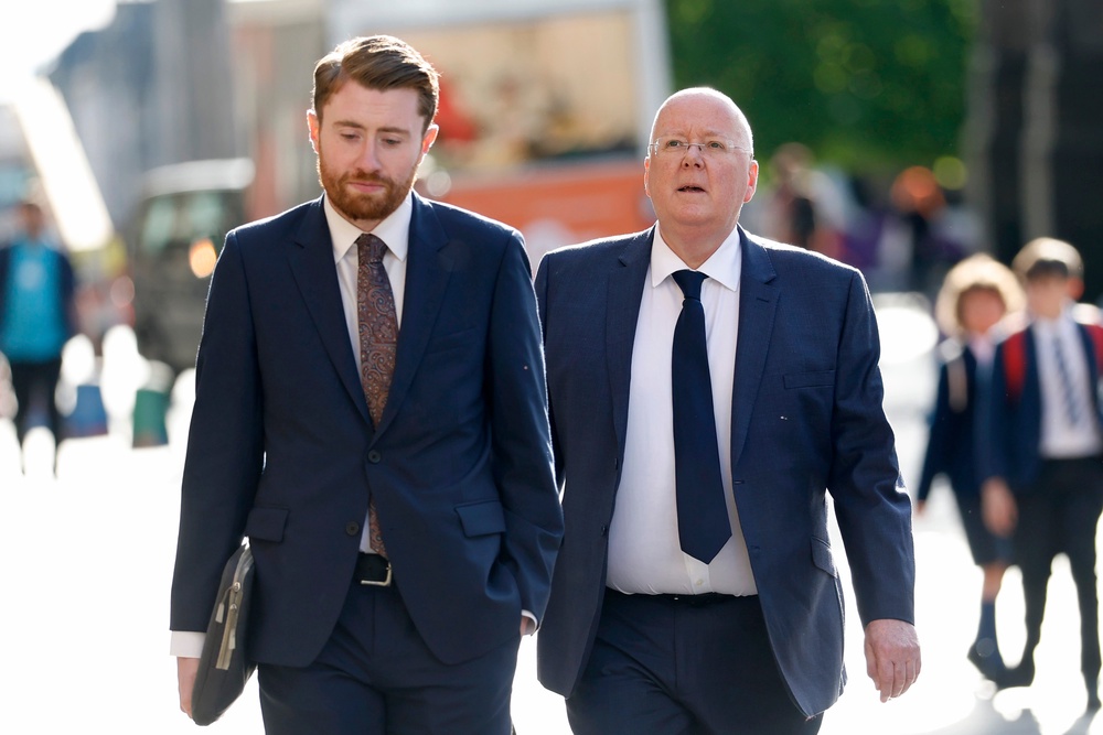 Murrell (right) has been charged with embezzling £400,310.65 from the Scottish National Party (SNP) between August 2010 and January 2023 (Getty)