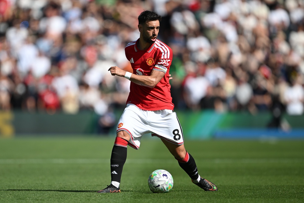 Bruno Fernandes and Roy Keane had a ‘lovely chat’ to clear the air about their recent dispute (Getty)