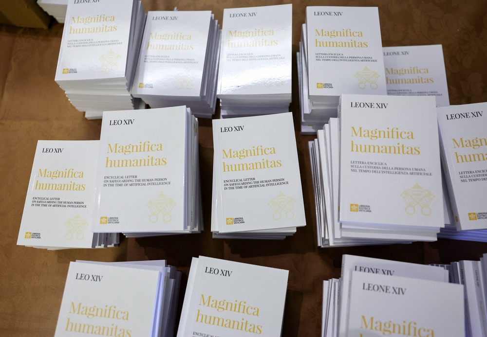 The apology featured in his inaugural encyclical, Magnifica Humanitas (Magnificent Humanity), released on Monday. (Reuters)