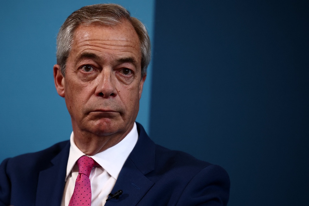 When the posts were put to Reform UK, a spokesperson dismissed them as ‘locker room banter’ (AFP/Getty)