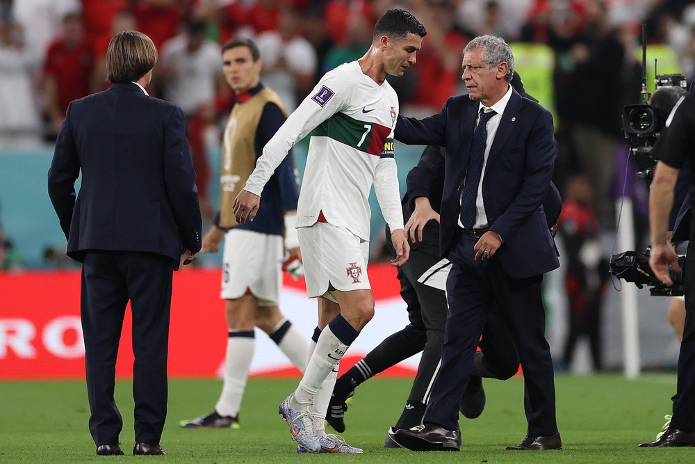 The 2022 World Cup in Qatar saw Ronaldo dropped by Portugal manager Fernando Santos (Getty)
