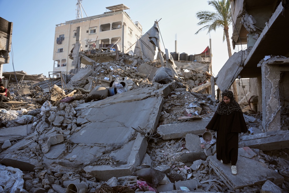 Israel’s devastating assault on Gaza will likely prove a sticking point for a number of countries on Trump’s list (AP)