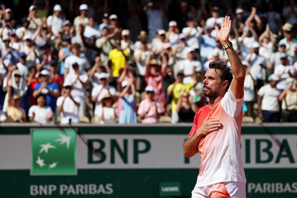 Stan Wawrinka said goodbye to Roland Garros asfter playing his final match at the French Open (Getty)