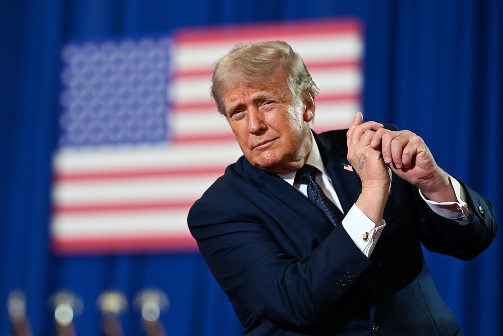 Trump wrote on Truth Social earlier Monday that negotiations to end the Iran war were 'proceeding nicely' (Getty Images)