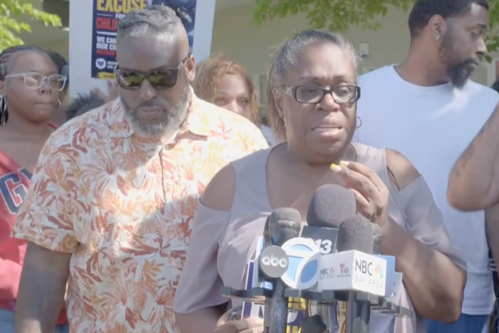 At a press conference, the student's family said that he was 'beat like a dog' (ABC10)