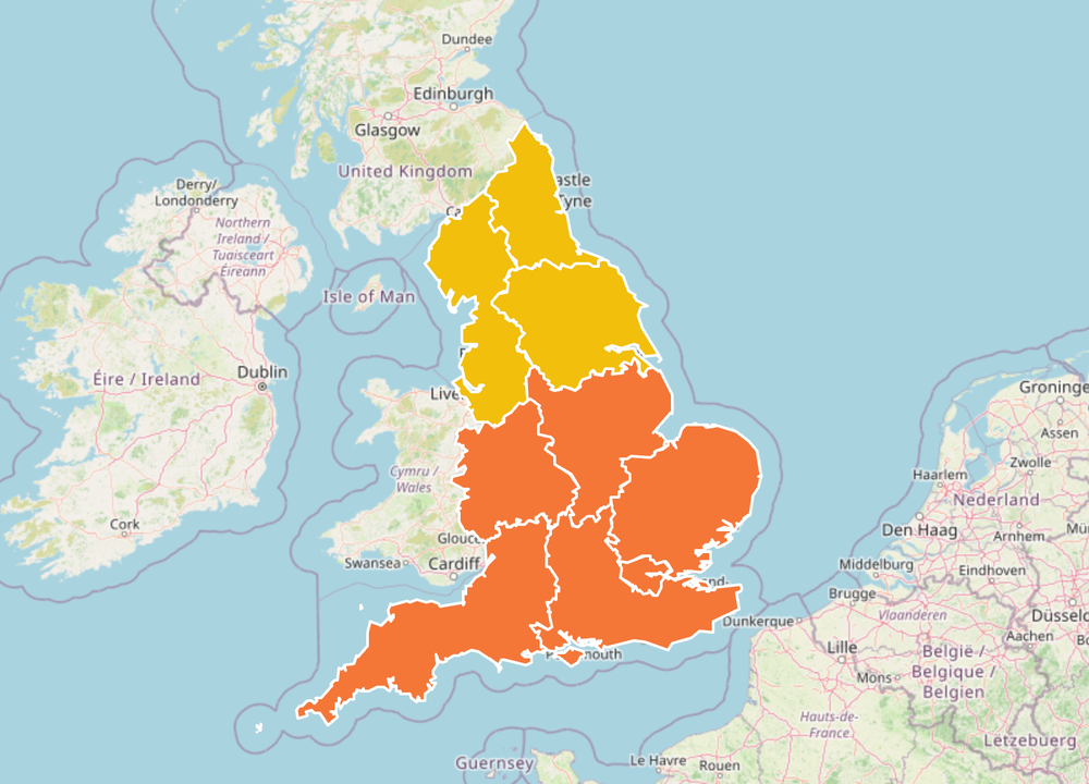 Heat health alerts across England have been extended by a day (UKHSA)