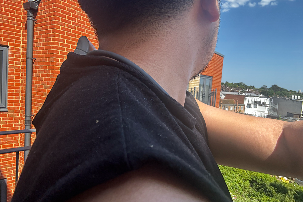 The device hugs your neck a lot better than the previous model (Alex Lee/The Independent)