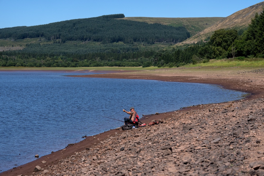 Pontsticill Reservoir, where Reuben died while trying to swim across the water in 2006 (Getty)