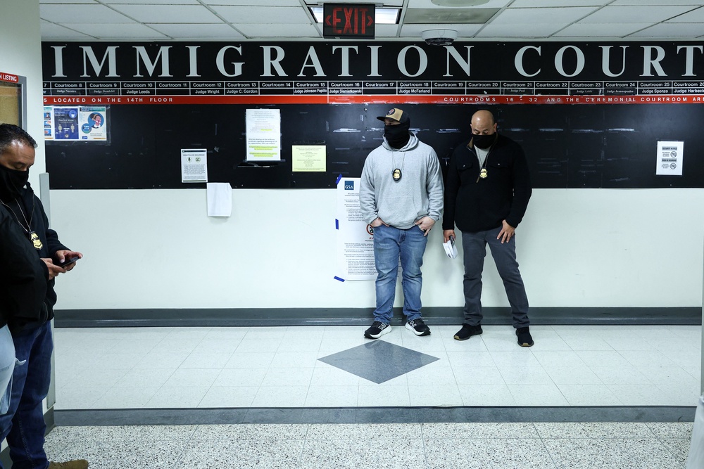 The new policy follows the Trump administration’s drastic changes to the immigration court system, where judges under the DOJ’s control have been ordered to deny bond and swiftly dismiss cases to speed up arrests and deportations (AFP/Getty)