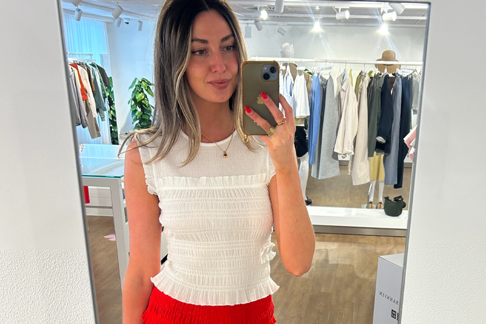 Image from: I tried on Uniqlo x Cecilie Bahnsen – here’s what to shop and what to miss