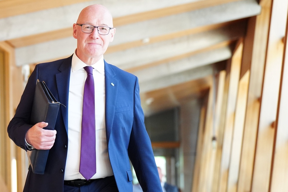 First Minister John Swinney said that the Westminster parties ‘cannot wish away the movement for Scottish self-determination’. (Jane Barlow/PA)