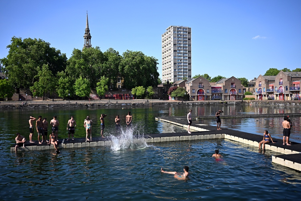 In the worst cases, even competent swimmers can drown as their bodies cannot cope with the change in temperature (Reuters/Dylan Martinez)