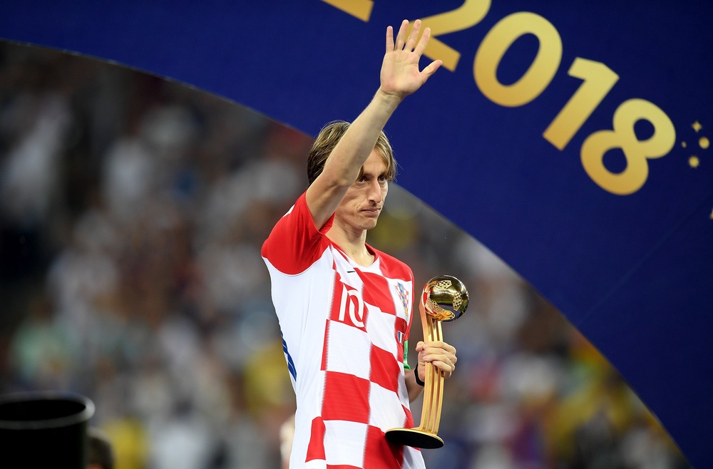 Luka Modric won the Golden Ball award for best player at the 2018 World Cup (Getty)