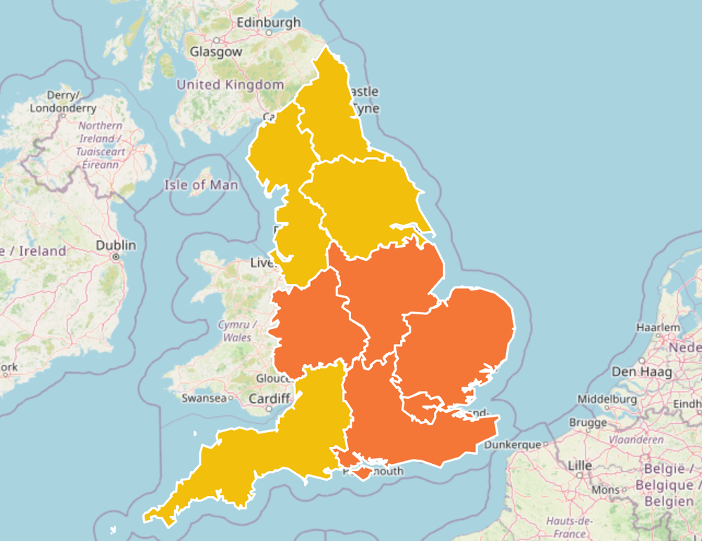Multiple heat health alerts came into force on Friday (UKHSA)