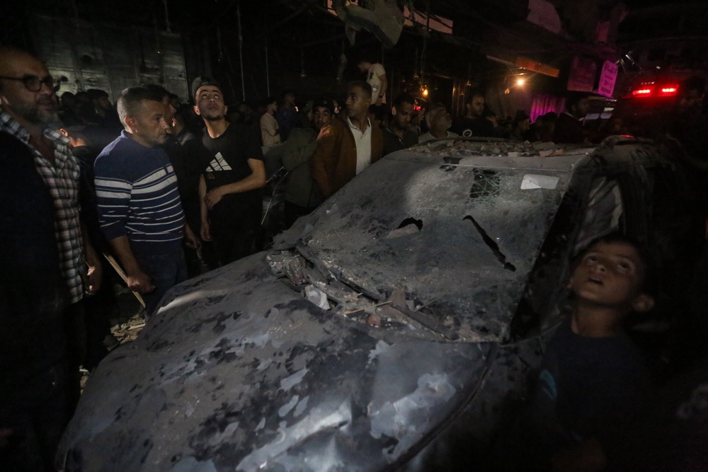 According to a joint statement from Israeli Prime Minister Benjamin Netanyahu and Defense Minister Israel Katz, a strike carried out on a residential building in the Rimal neighborhood of Gaza City on Tuesday targeted the new Hamas military chief, Mohammed Odeh (Getty)
