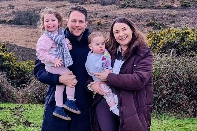 Katie Buckingham, from Surrey, said she was ‘mentally broken’ when she gave birth to her daughter Tilly and suffered a secondary haemorrhage (Katie Buckingham)